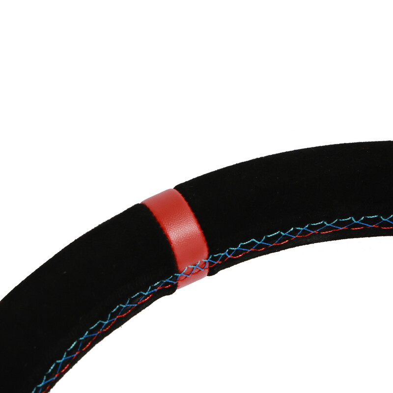 DriftShop Steering Wheel (70 mm Dish), "M Power" Edition, Black Suede